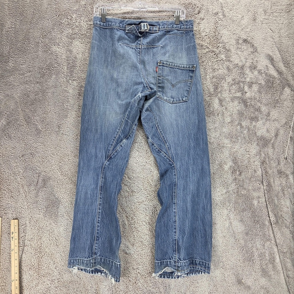 VTG Levis Engineered Jeans Mens Blue Buckle Back Twisted One Pocket Fits 30x30